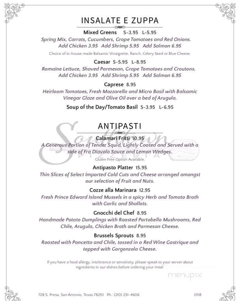 South Flo Pizza - San Antonio, TX menu_pic