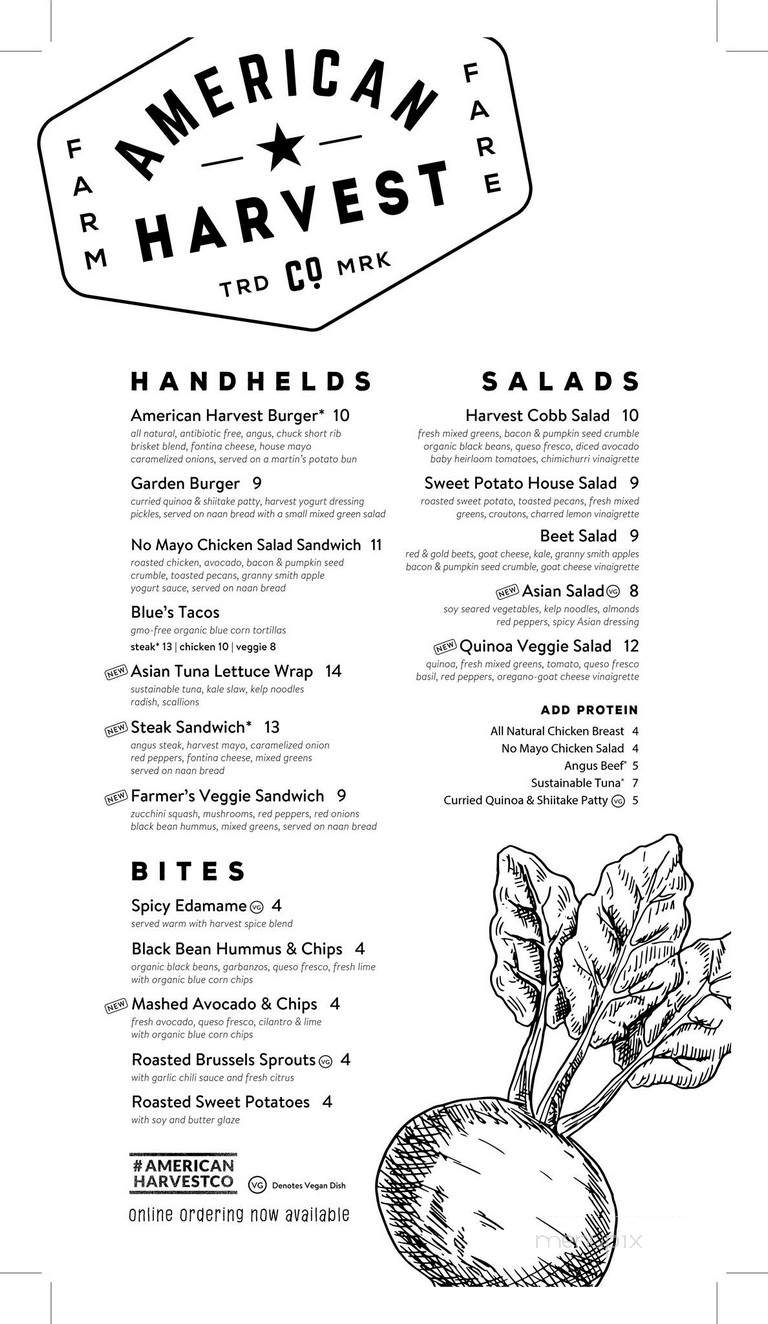 American Harvest Co - South Miami, FL menu_pic