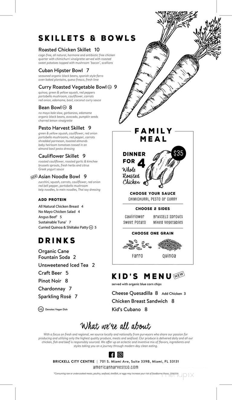 American Harvest Co - South Miami, FL menu_pic