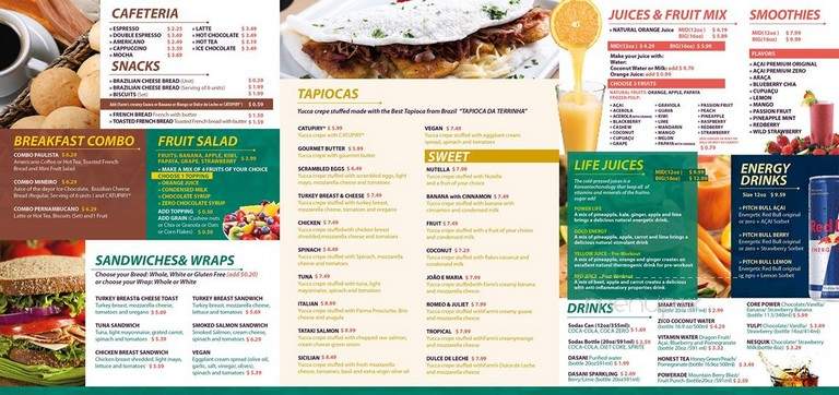 Fruitiss Acai Cafe & Tapioca - Orlando, FL menu_pic