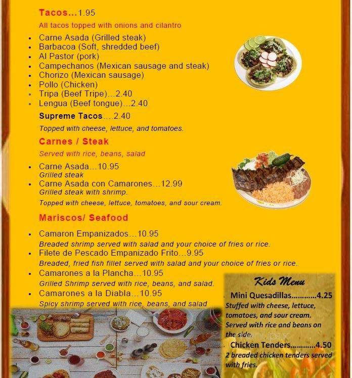 Plato Pronto - Concord, NC menu_pic
