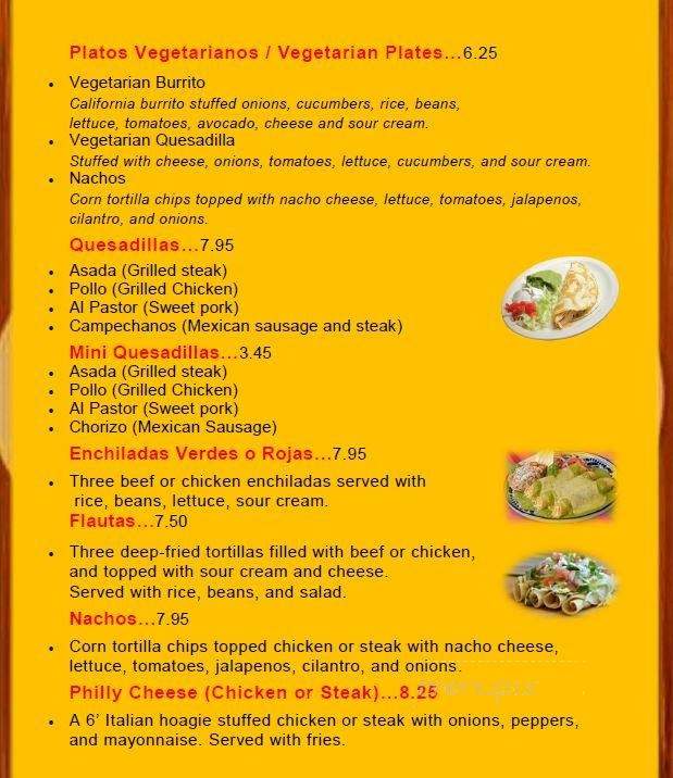 Plato Pronto - Concord, NC menu_pic
