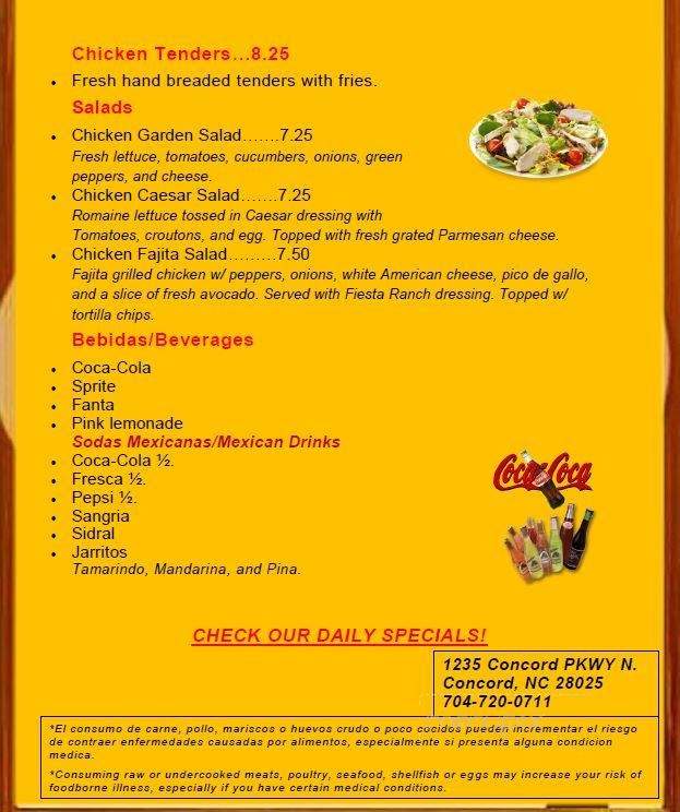 Plato Pronto - Concord, NC menu_pic