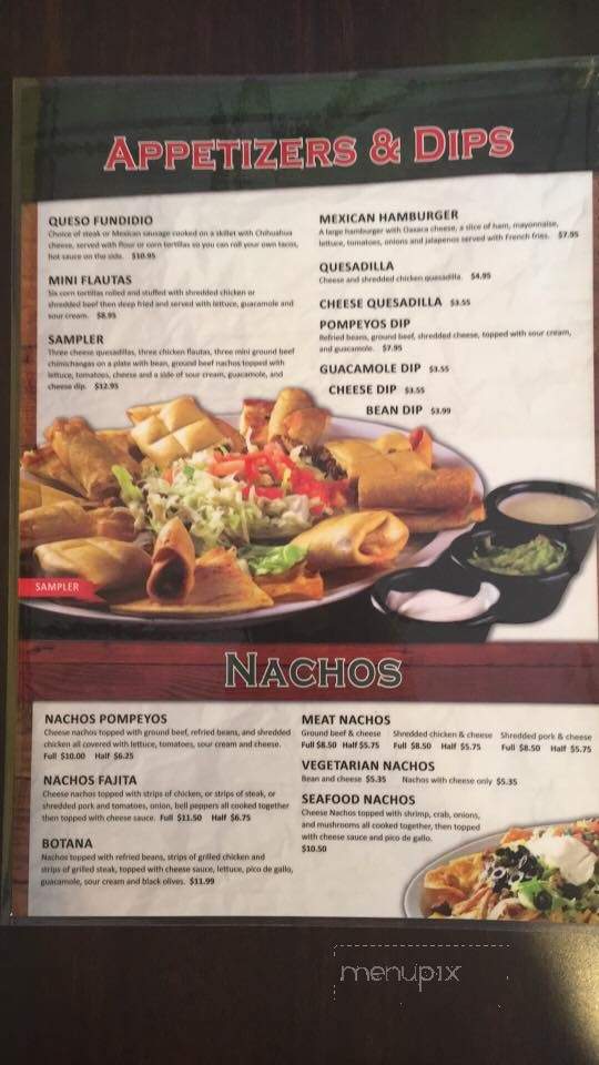 Pompeyos - Alpena, MI menu_pic