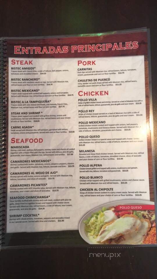 Pompeyos - Alpena, MI menu_pic