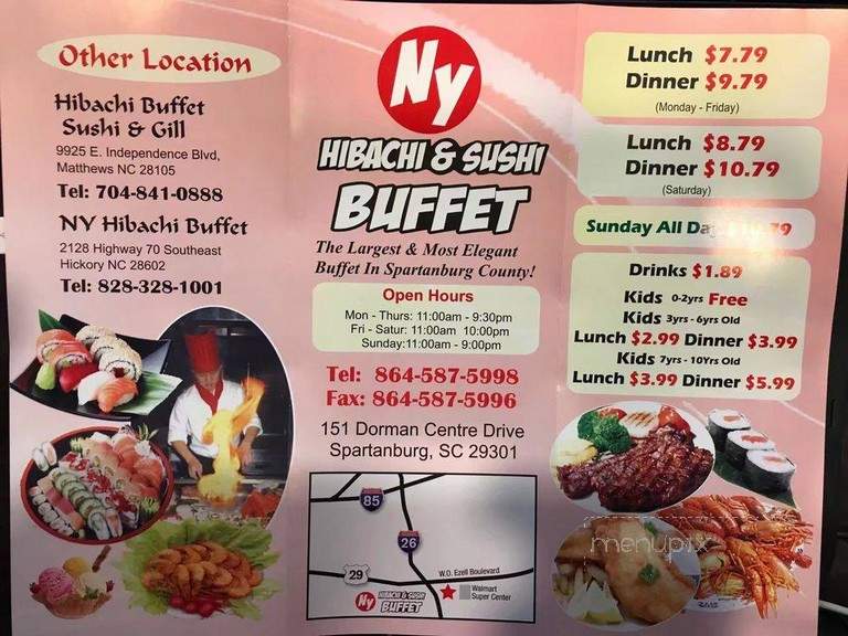 NY Hibachi & Sushi Buffet - Spartanburg, SC
