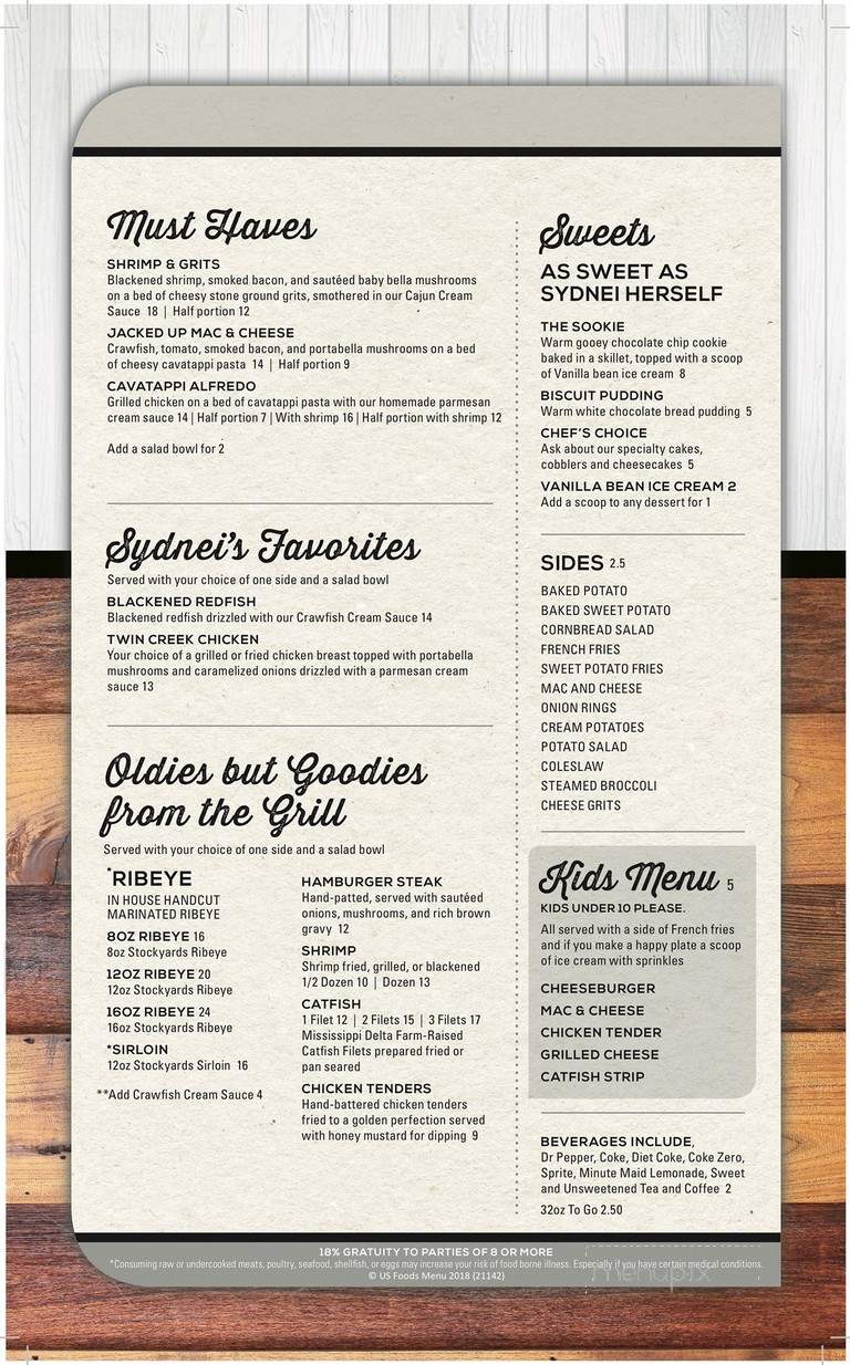 Sydnei's Grill & Catering - Pontotoc, MS menu_pic
