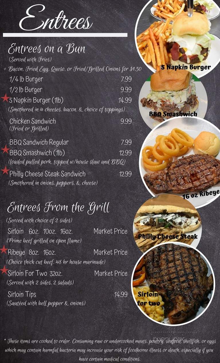 Hwy 15 Grill - Ecru, MS menu_pic
