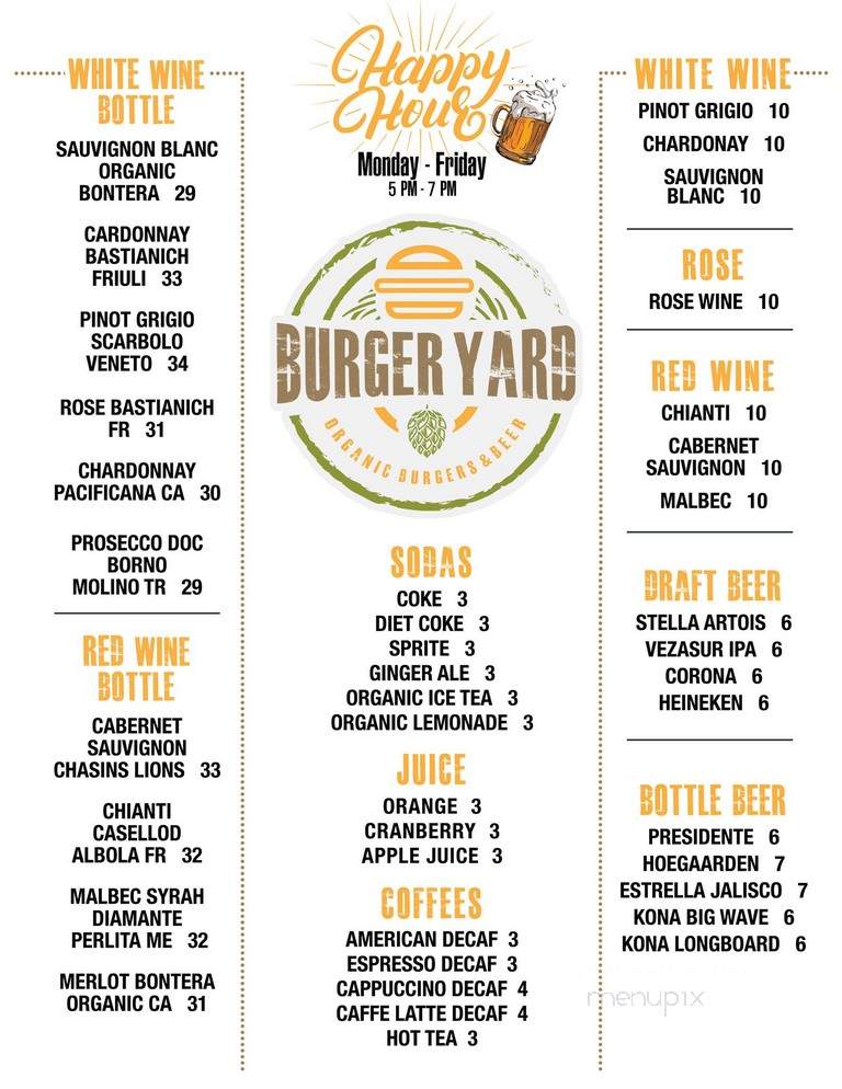 Burger Yard - Miami Beach, FL menu_pic
