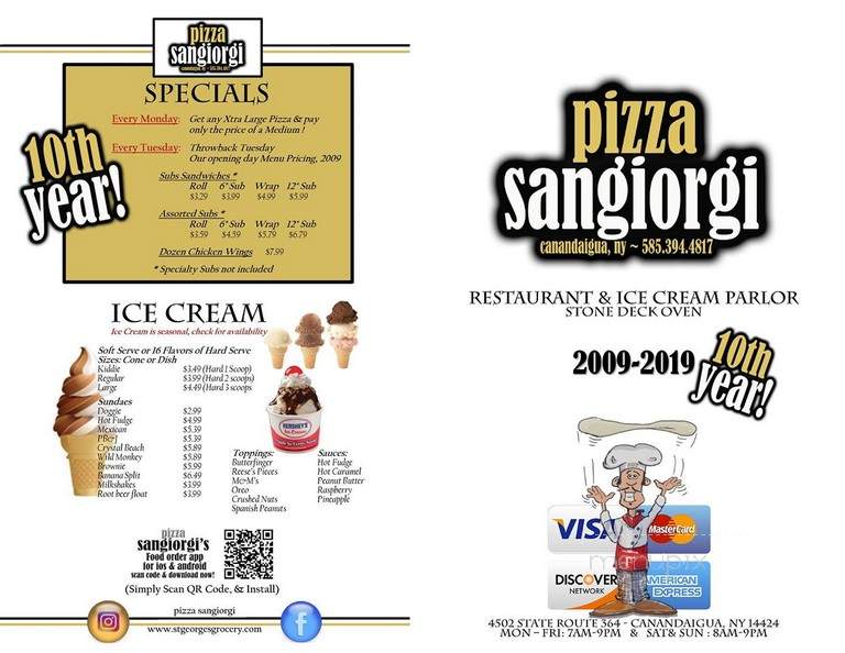 Pizza Sangiorgi - Canandaigua, NY