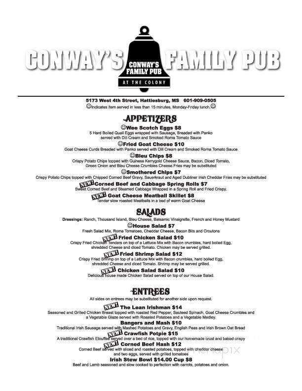 Conway's Family Pub - Hattiesburg, MS