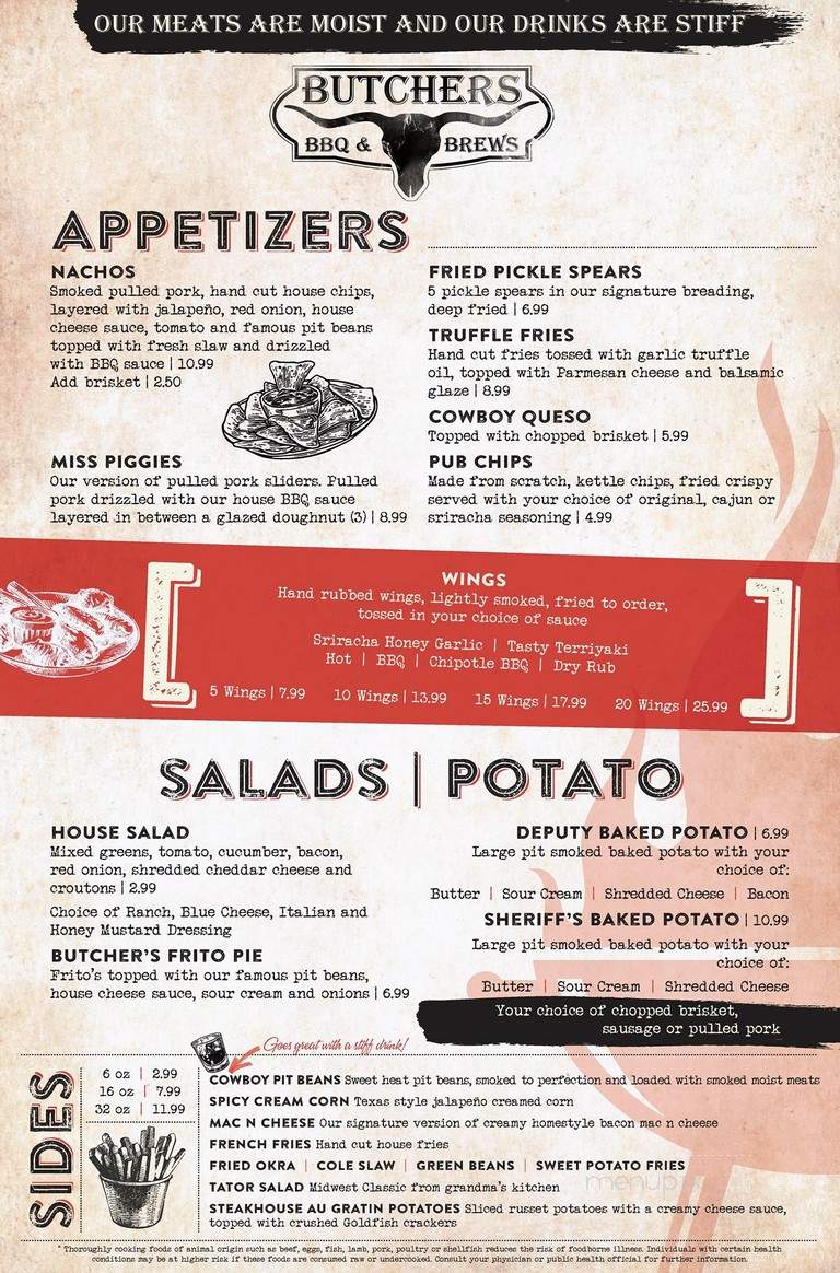 Butchers BBQ & Brews - Des Moines, IA menu_pic