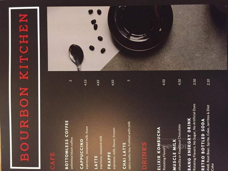Bourbon Kitchen At 524 - Shelbyville, KY menu_pic