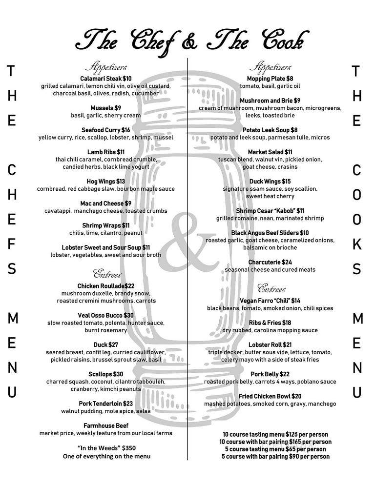 The Chef & The Cook - Baldwinsville, NY menu_pic