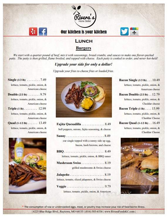 Rivera's Home Skillet - Raytown, MO menu_pic