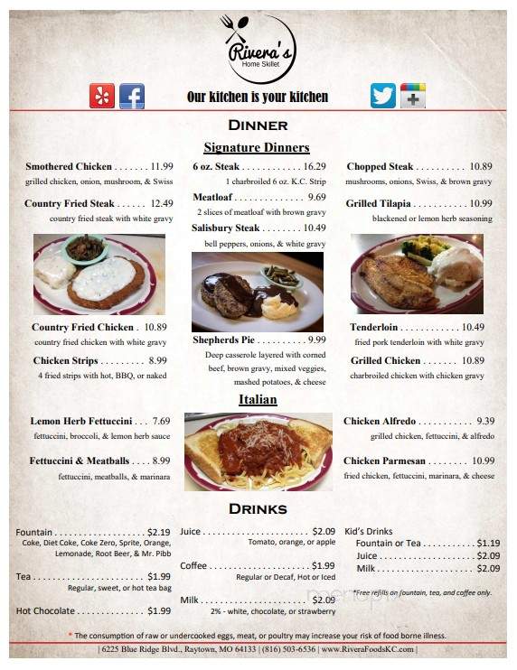 Rivera's Home Skillet - Raytown, MO menu_pic