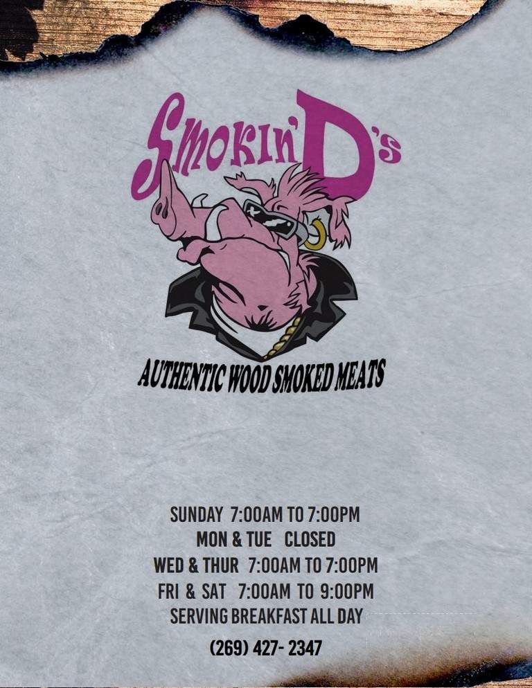 Smokin' D's menu_pic
