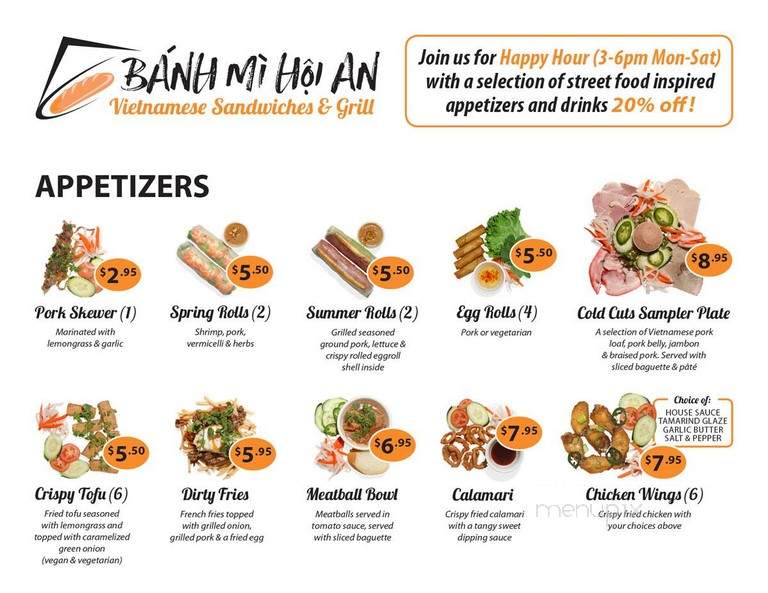 Banh Mi Hoi An - San Diego, CA menu_pic