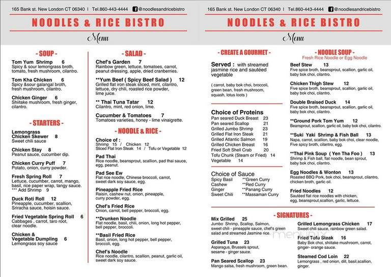 Noodles and Rice Bistro - New London, CT