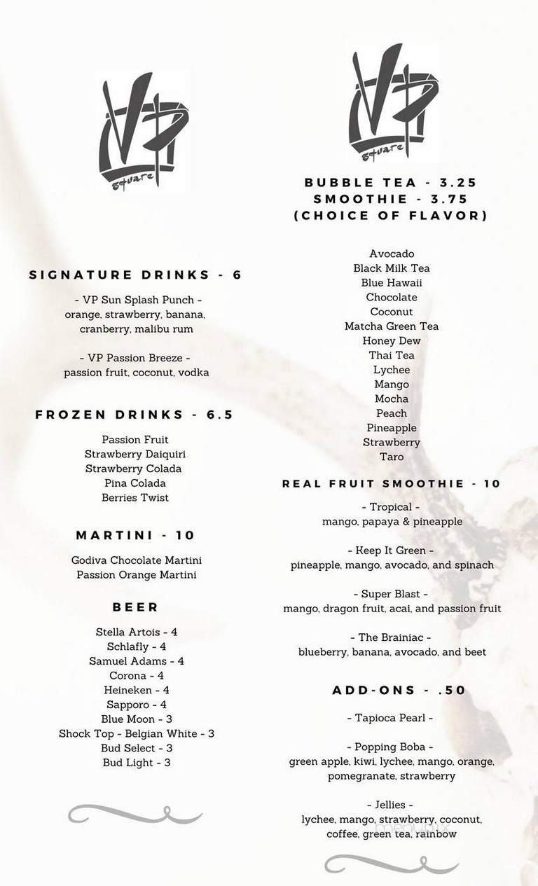 VP Square - St. Louis, MO menu_pic