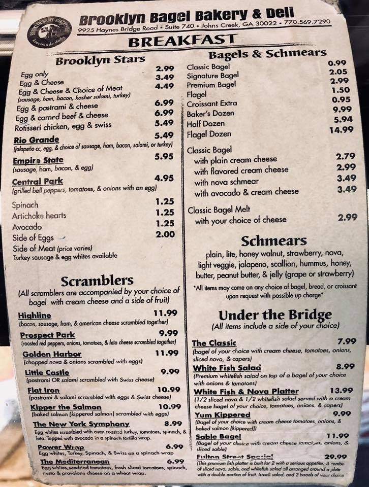 Yummy Bagels - Brooklyn, NY menu_pic
