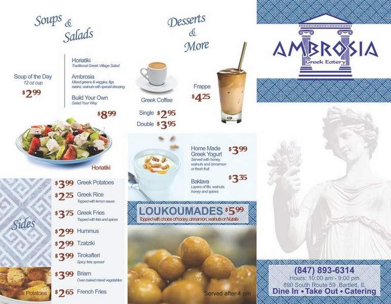Ambrosia Greek Eatery - Bartlett, IL