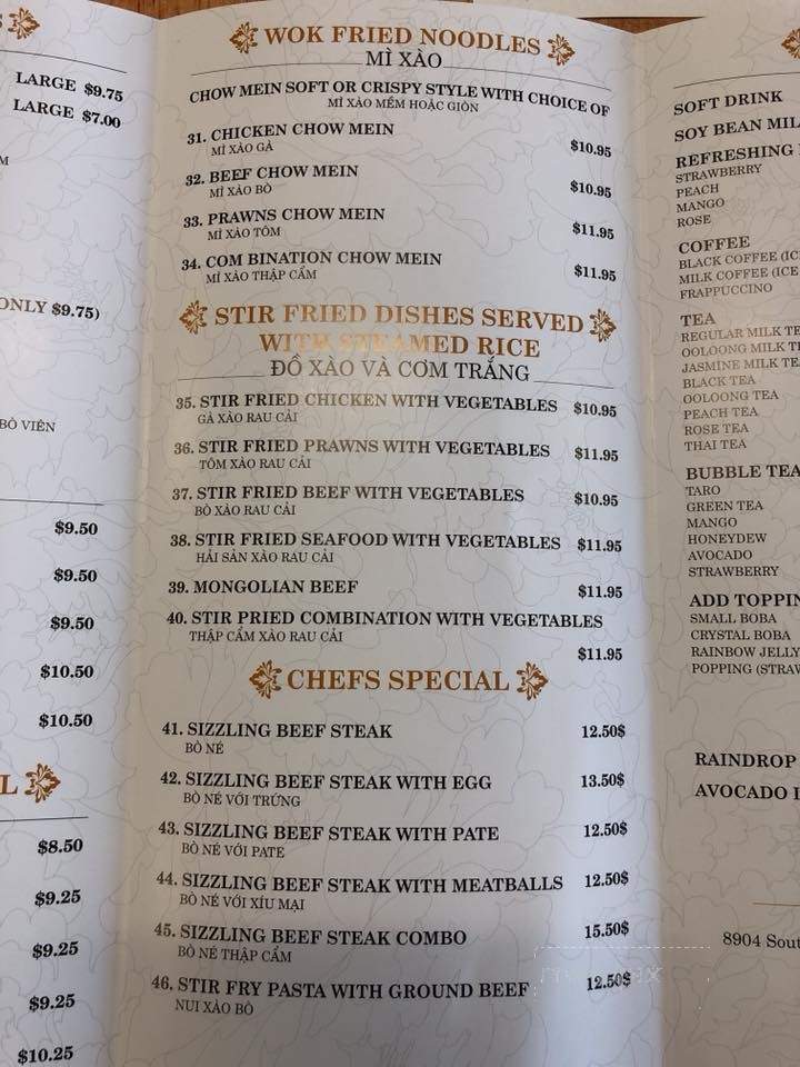 Pho Friends Restaurant - Lakewood, WA menu_pic
