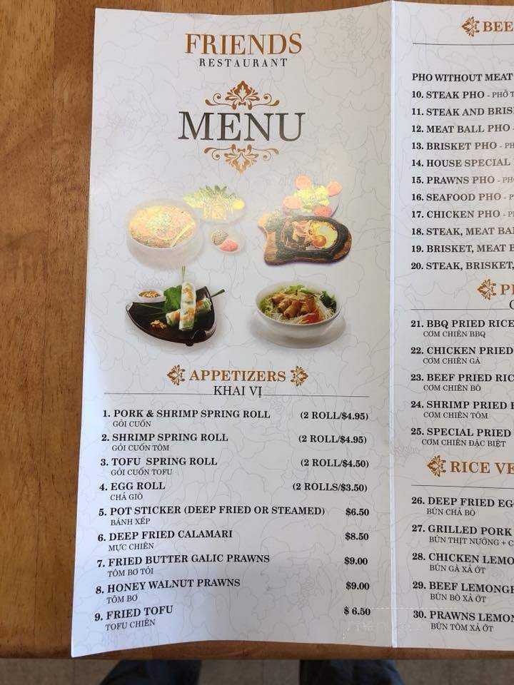 Pho Friends Restaurant - Lakewood, WA menu_pic