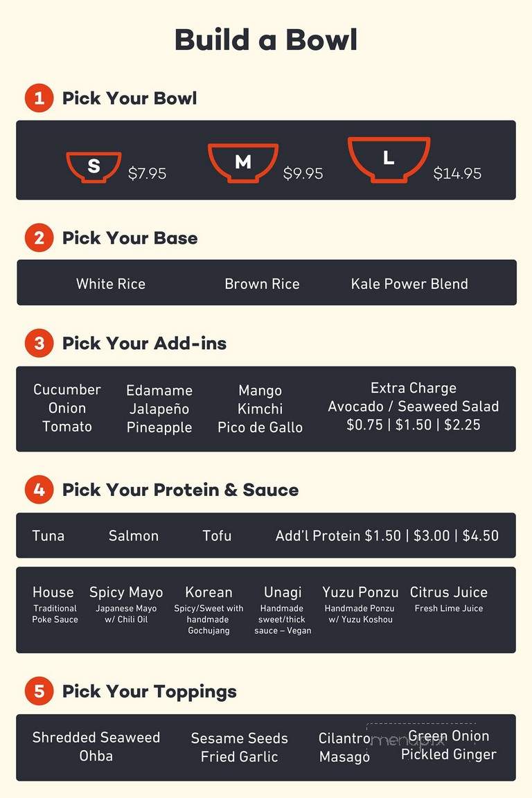 Fish Bowl Poke - Minneapolis, MN menu_pic