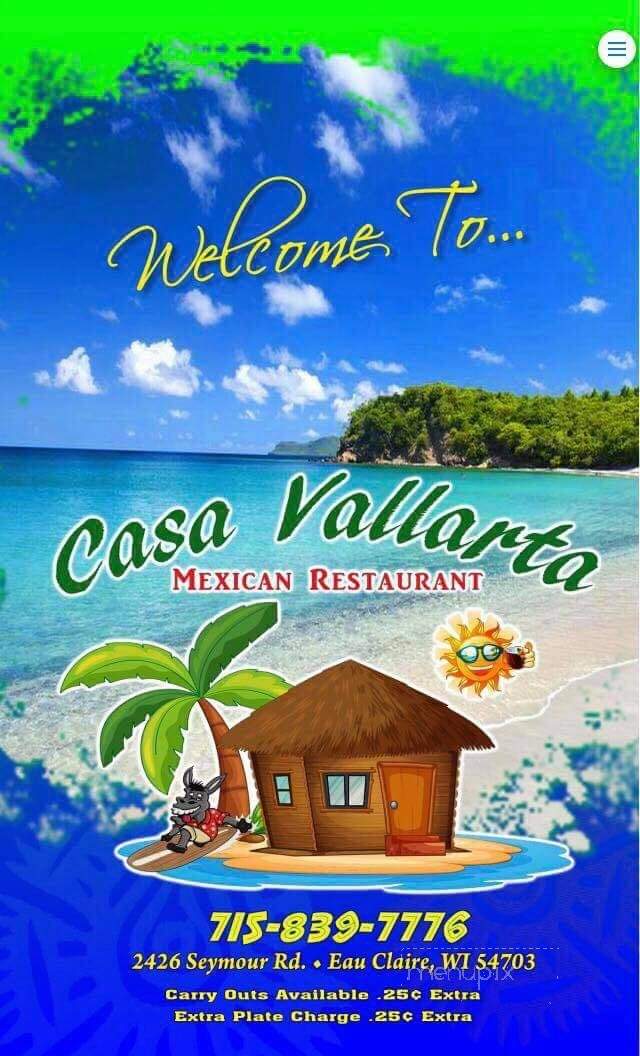 Casa Vallarta Mexican Restaurant - Eau Claire, WI menu_pic