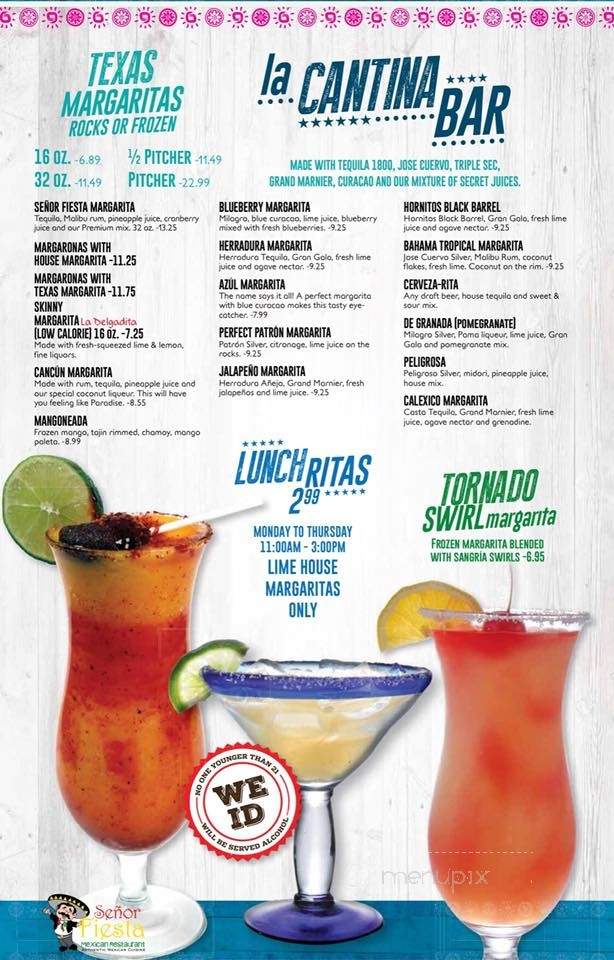 Senor Fiesta - Dawsonville, GA menu_pic