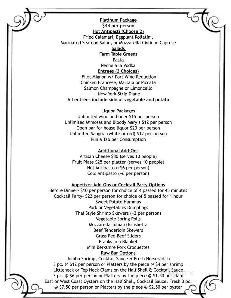 Lake House Restaurant and Bar - Mahopac, NY menu_pic