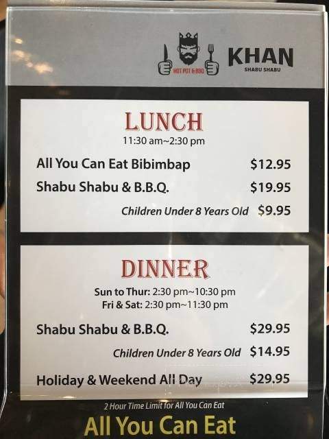 Khan Shabu Shabu & BBQ - Sunnyvale, CA