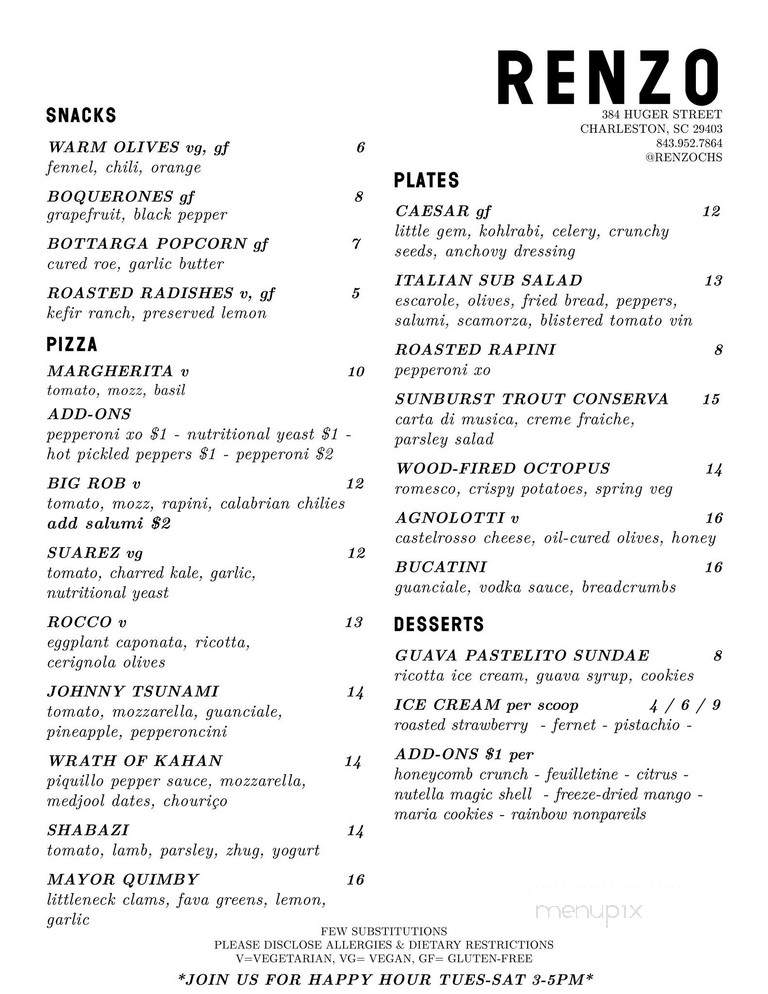 Renzo - Charleston, SC