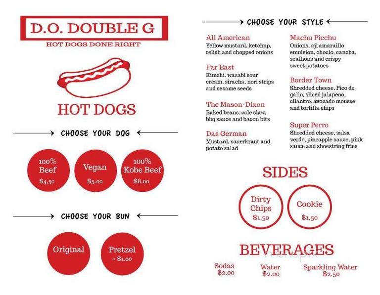 D.O. Double G - Fort Lauderdale, FL menu_pic