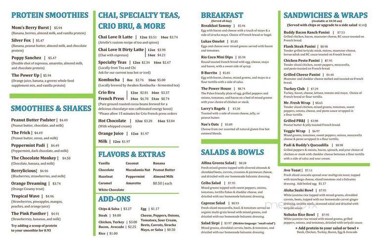 Rio Coco Cafe Downtown - Vero Beach, FL menu_pic