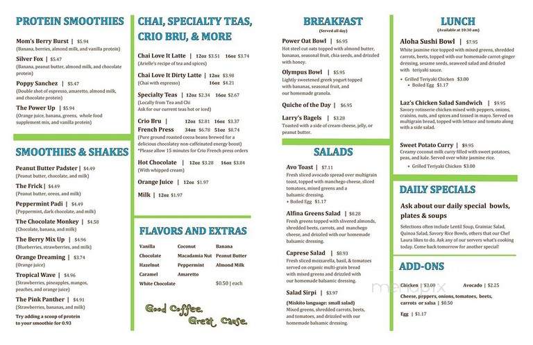 Rio Coco Cafe Downtown - Vero Beach, FL menu_pic