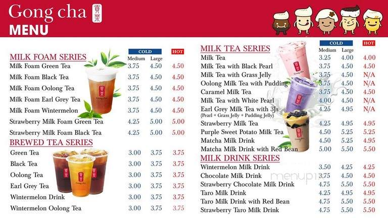 Gong Cha - Duluth, GA menu_pic