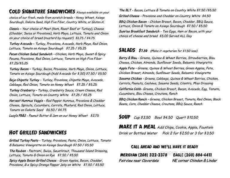 Great Harvest Bread - Eagle, ID menu_pic
