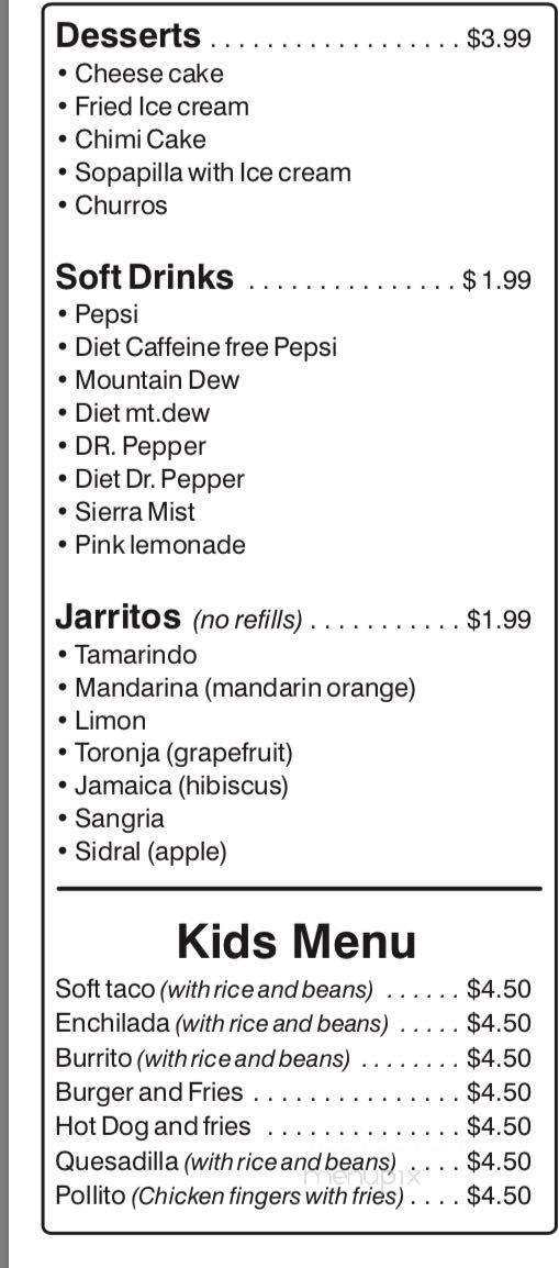 Tacoholics - Henderson, KY menu_pic