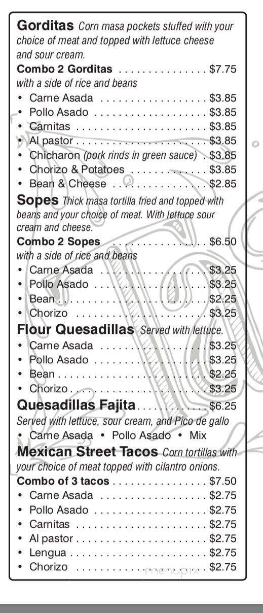 Tacoholics - Henderson, KY menu_pic