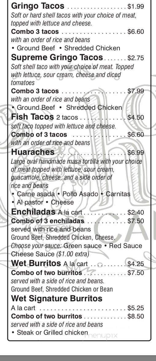 Tacoholics - Henderson, KY menu_pic