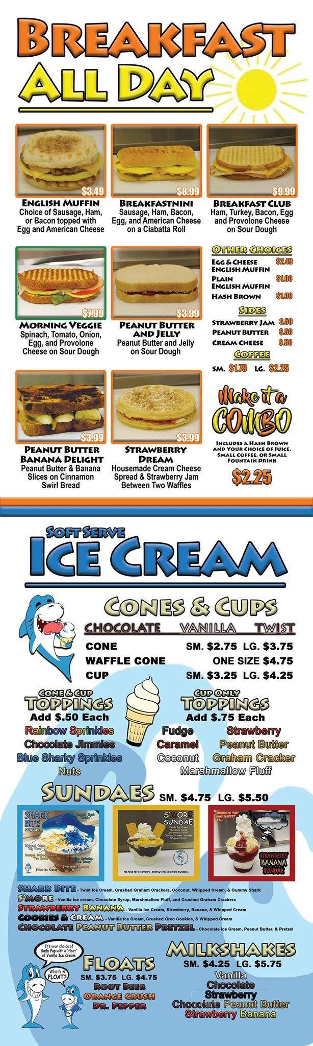 Sharkey's Grill - Ocean City, MD menu_pic