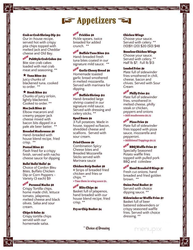 The Cowboy Sports Grill - Yorktown, VA menu_pic