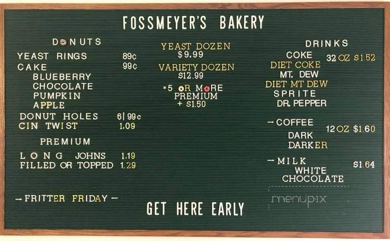 Fossmeyer's Bakery - Vincennes, IN