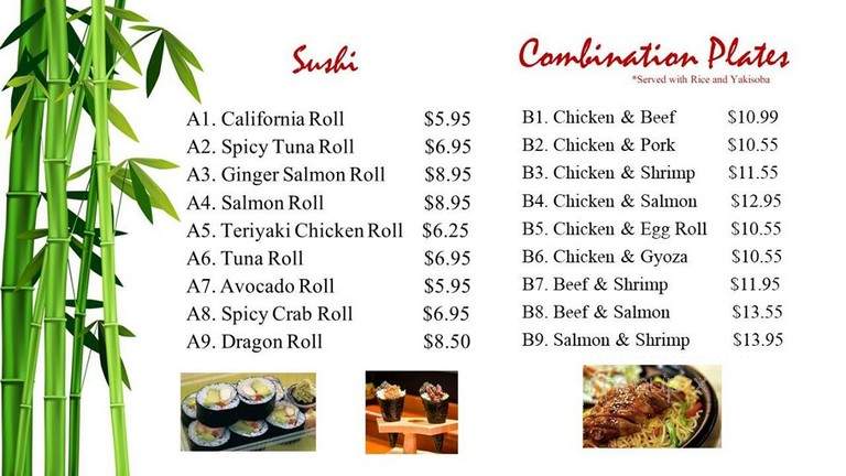 Teppanyaki Box - Selah, WA menu_pic