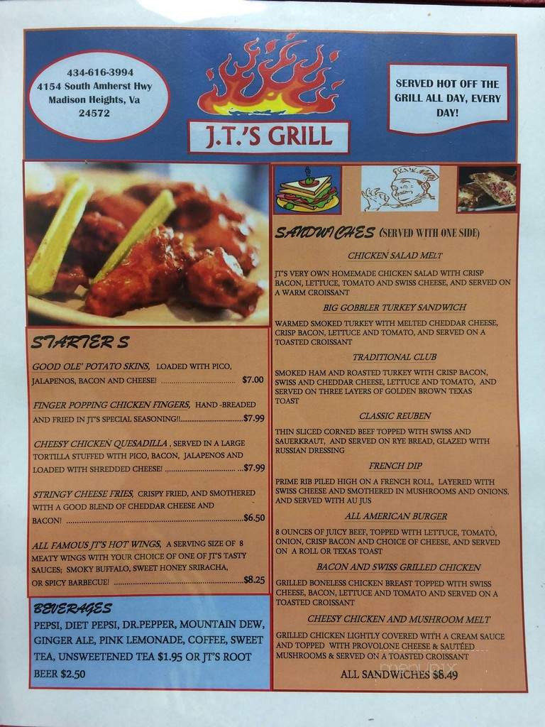 JT's Grill - Madison Heights, VA