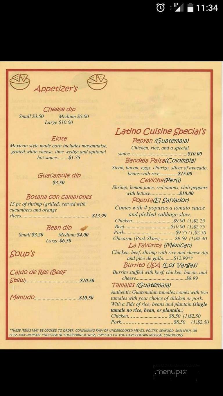 Los Vargas Latino Cuisine - Corinth, MS