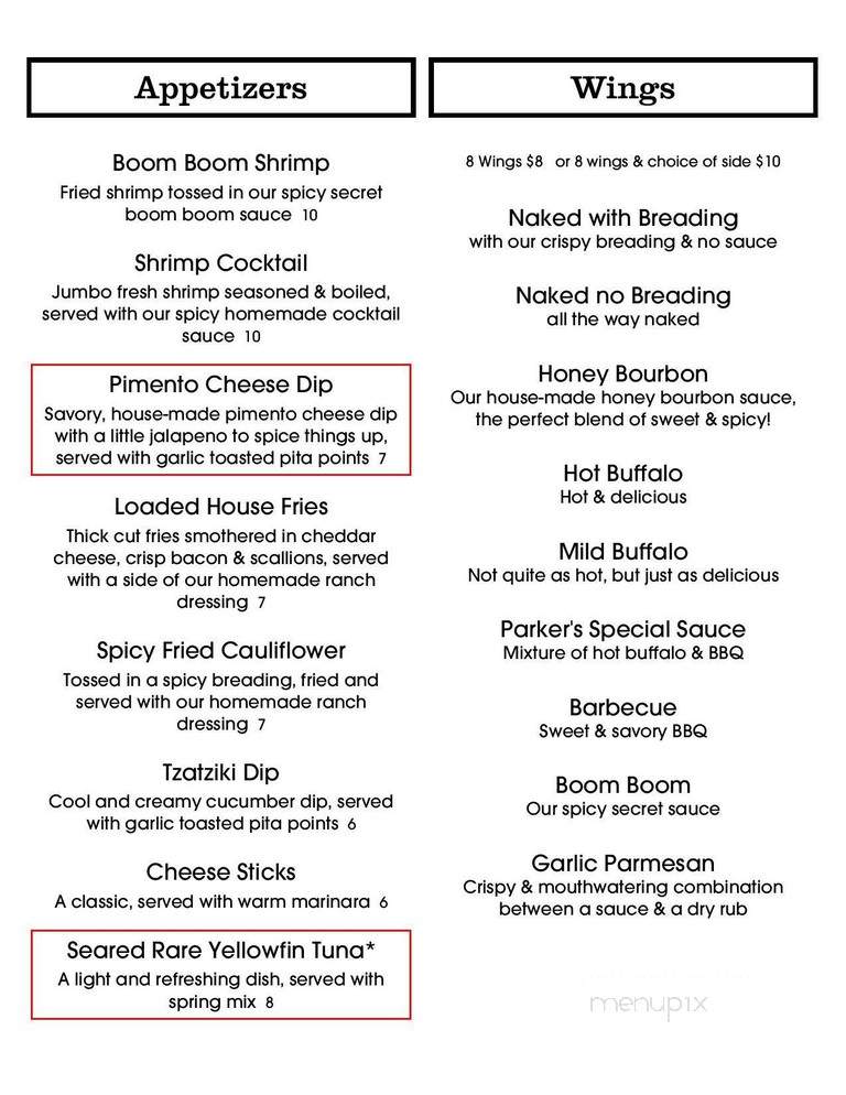 Fairways and Greens - Lincolnton, NC menu_pic