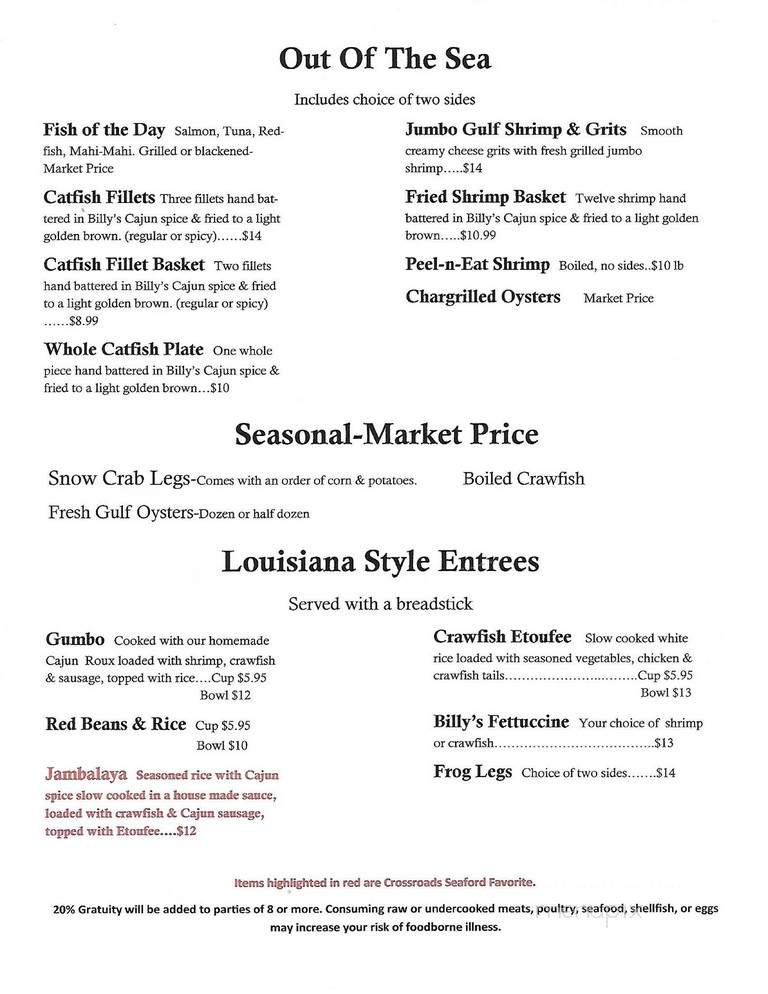 Crossroads Seafood - Hernando, MS